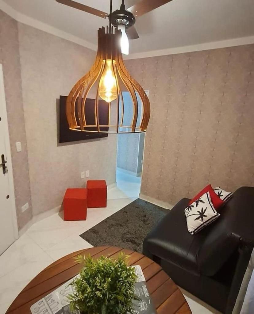 פראייה גראנדה 113 Canto Do Forte - 1Dorm - 200 M Da Praia E 20M Dos Bares E Restaurantes - Estacionamento Gratuito E Wi Fi , Tv A Cabo מראה חיצוני תמונה