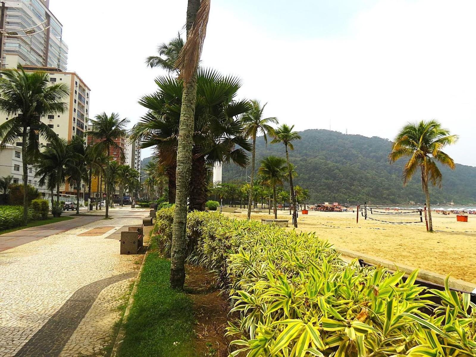 פראייה גראנדה 113 Canto Do Forte - 1Dorm - 200 M Da Praia E 20M Dos Bares E Restaurantes - Estacionamento Gratuito E Wi Fi , Tv A Cabo מראה חיצוני תמונה
