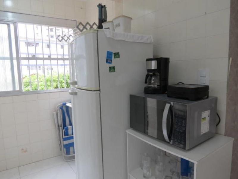 פראייה גראנדה 113 Canto Do Forte - 1Dorm - 200 M Da Praia E 20M Dos Bares E Restaurantes - Estacionamento Gratuito E Wi Fi , Tv A Cabo מראה חיצוני תמונה