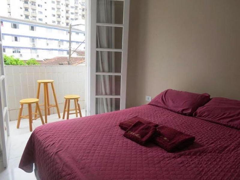 פראייה גראנדה 113 Canto Do Forte - 1Dorm - 200 M Da Praia E 20M Dos Bares E Restaurantes - Estacionamento Gratuito E Wi Fi , Tv A Cabo מראה חיצוני תמונה